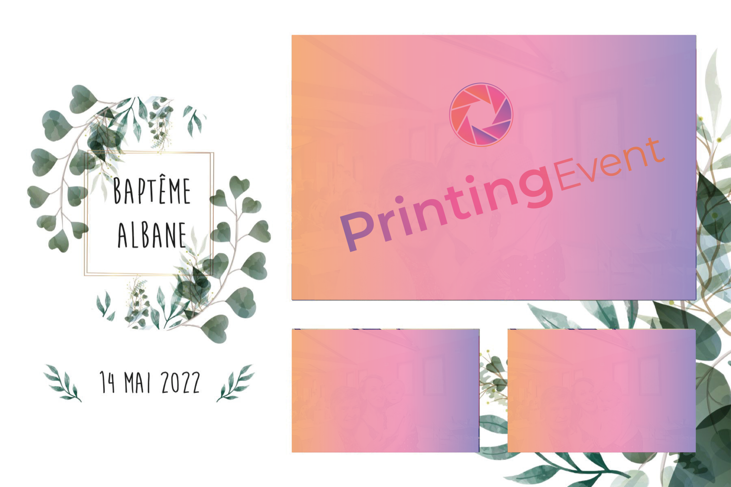 Template baptême PrintingEvent